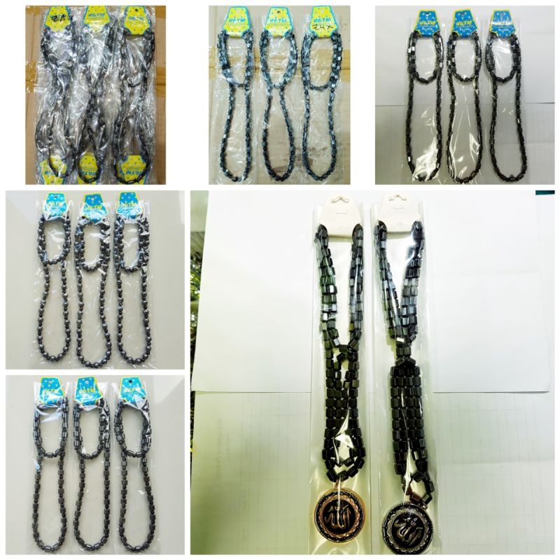 Kalung + Gelang Kesehatan Black Jade Kulakan Grosir