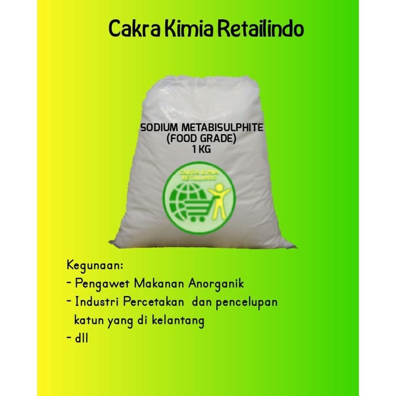 

Sodium Metabisulfit Food Grade/ Natrium Metabisulphite Origin China Netto 1 Kg