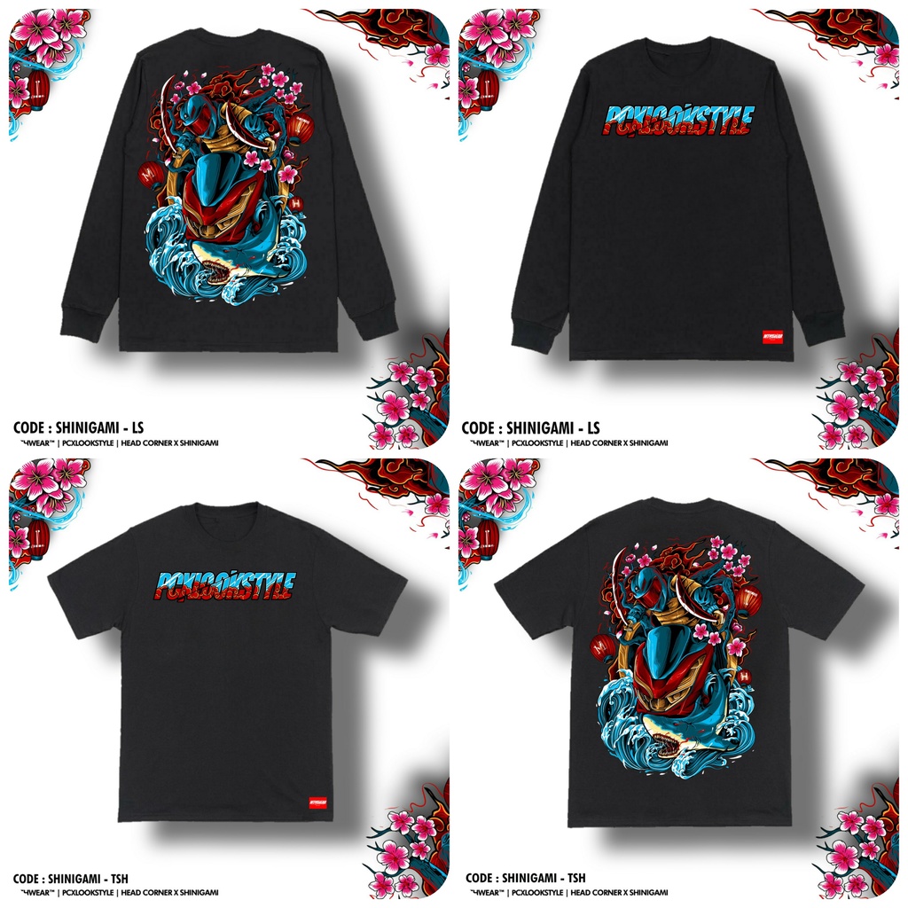 TSHIRT | KAOS | MTHWEAR | PCXLOOKSTYLE | SHINIGAMI | BAJU PCX | HONDA PCX