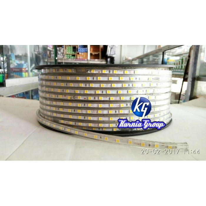 10M LAMPU LED STRIP BIRU + KONEKTOR SELANG SMD 5050 Waterprof IP67 Langsung Pakai  Etalase Plafon