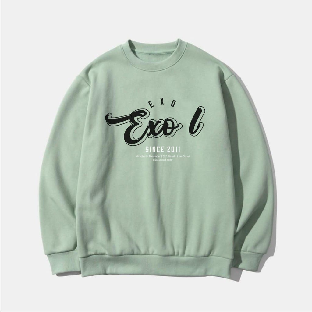 CREWNECK SWEATER WANITA EXOL SINCE 2011 - PAKAIAN KOREA PREMIUM