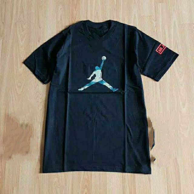 KAOS AIR JORDAN LOGO ARMY BAJU TSHIRT COMBED 30S