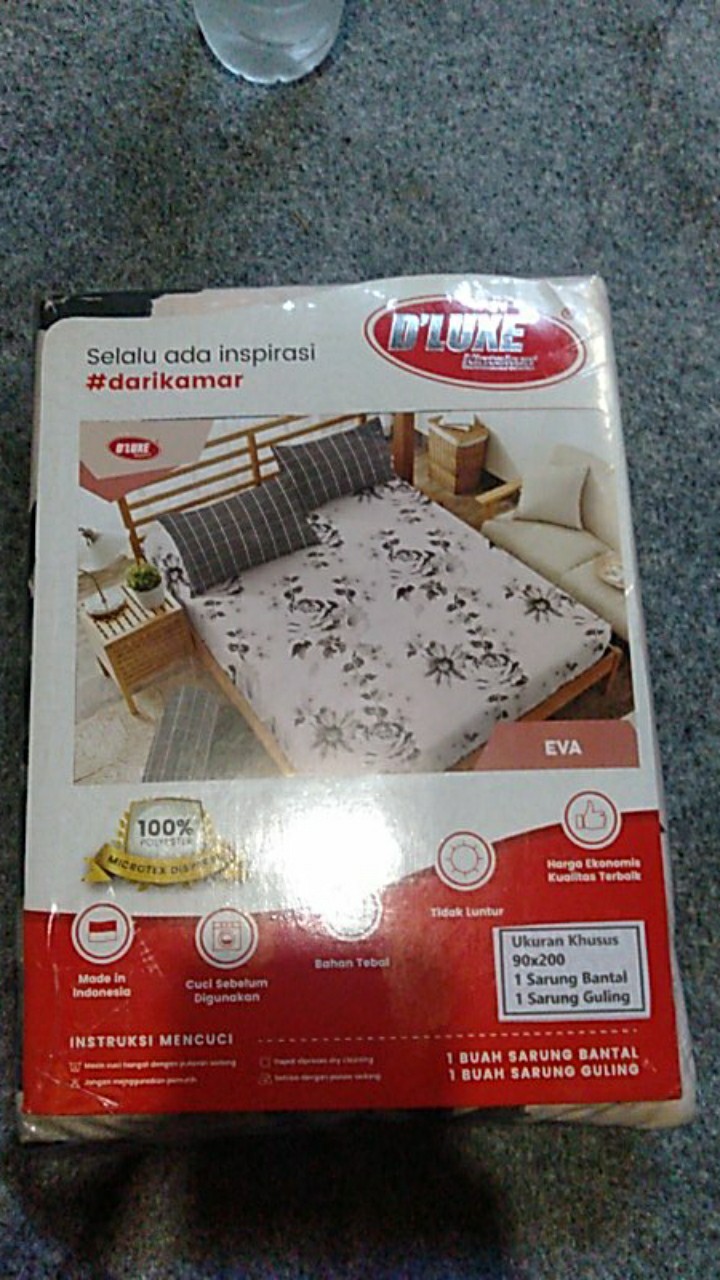 Sprei Extra Single Kintakun Dluxe Motif Kembang 100x200 / 90x200