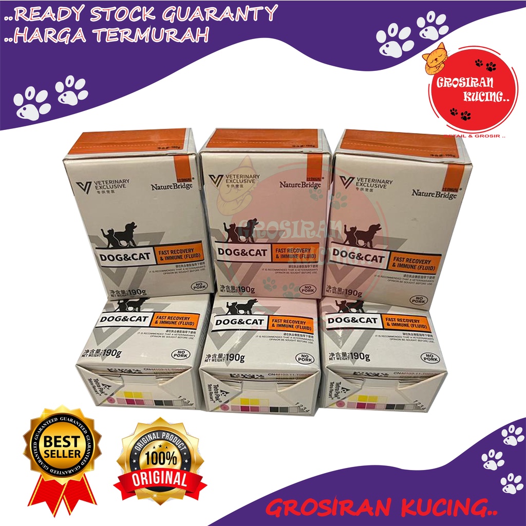 Nature Brigde Recovery Cat &amp; Dog Makanan Kucing Basah 190gr