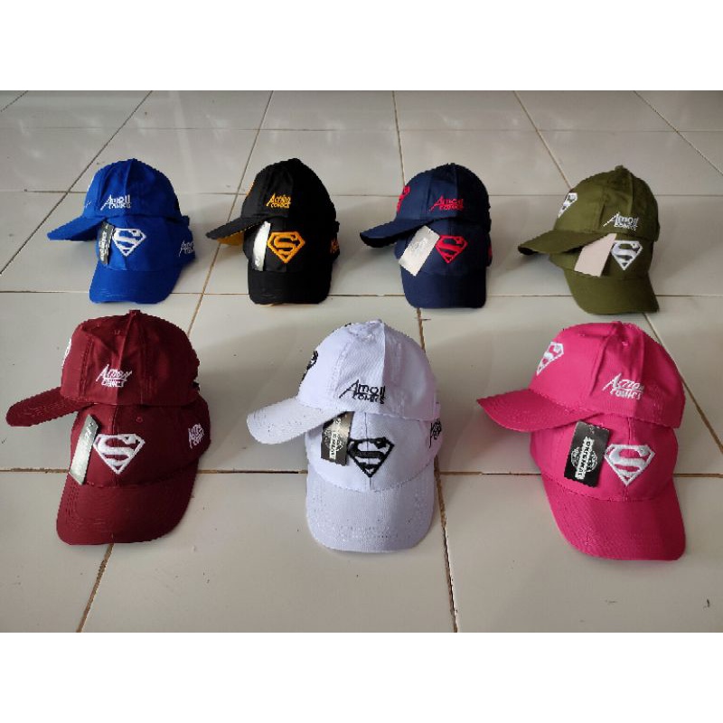 Topi Caracter Logo S | Logo Superman | Topi bordir timbul |Topi Terbaru