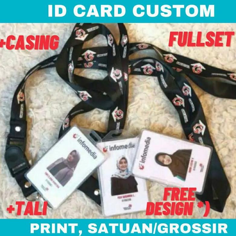 

((BISA COD)) Cetak ID CARD + Tali/LANYARD Print Custom, SATUAN/GROSSIR