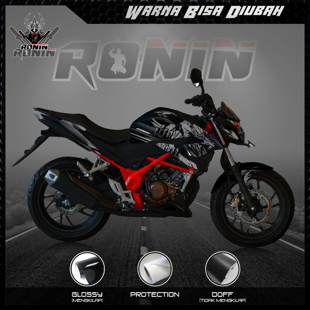 Sticker Decal CB 150R, CB 150R V3, New CB 150R, CB 150 R  (Motif Dragon Black)