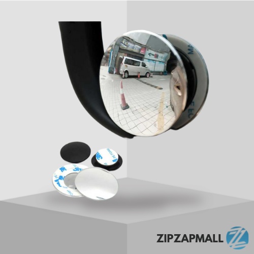 Kaca Spion Cembung Tempel Mobil Universal Variasi Truk Motor Bulat Mini Kecil Blind Spot Mirror 2PCS