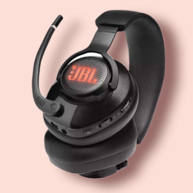 Headset JBL Quantum 400 Wired Over-Ear Gaming with RGB+Surround Sound - Garansi Resmi