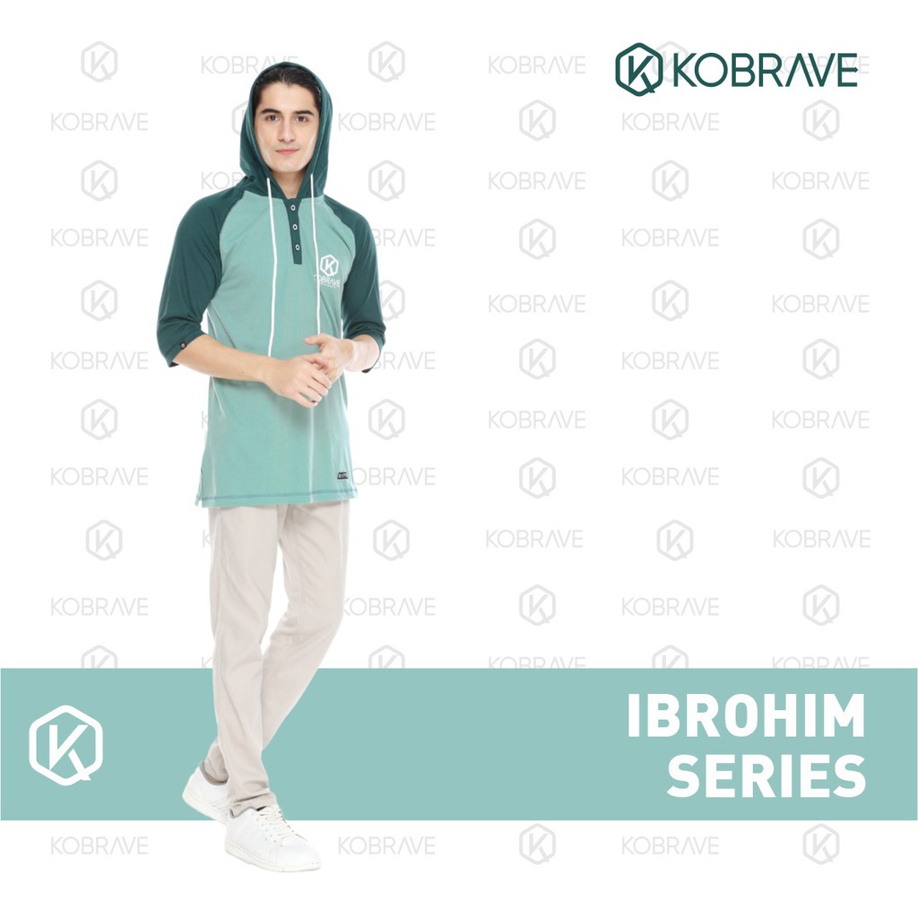 Busana Muslim Kobrave Terbaru Hoodie Pria Ibrohim Series Baju Koko Kekinian