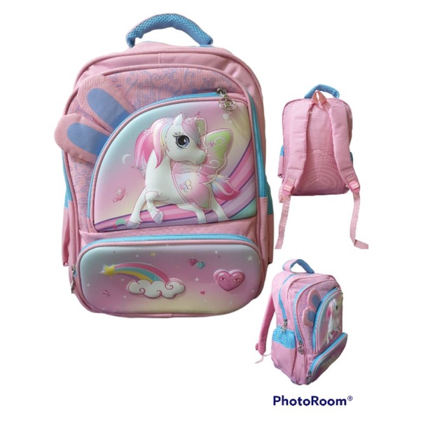 R011- TAS SEKOLAH SD TAS RANSEL ANAK PEREMPUAN TAS TIMBUL IMPORT 100%