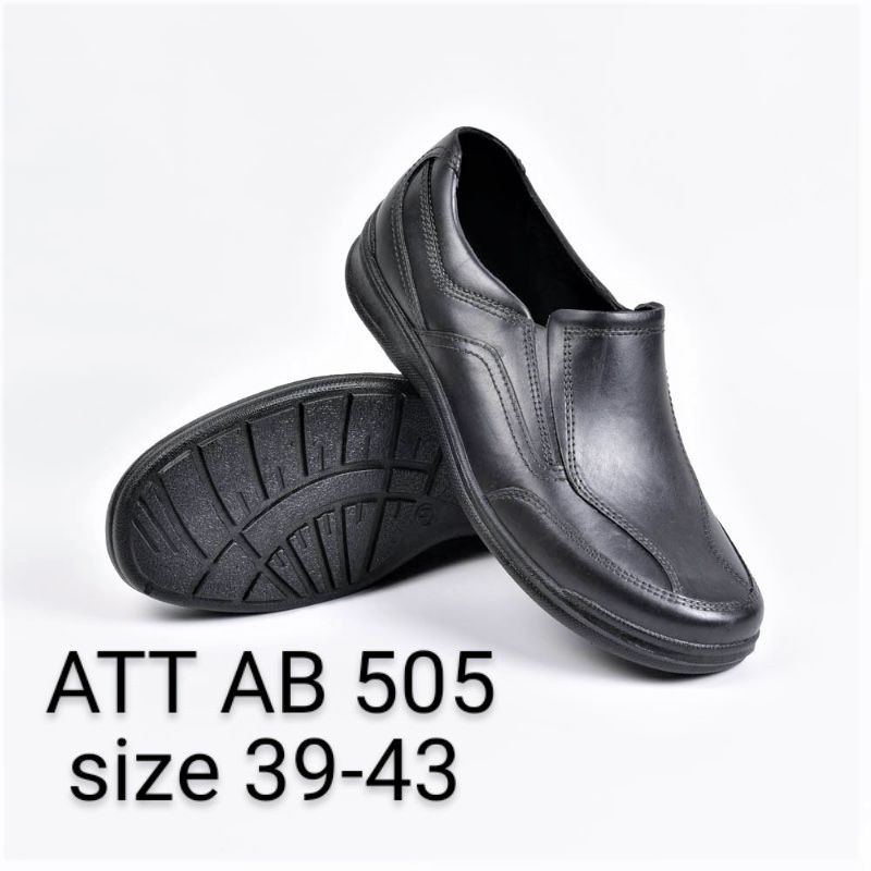 Sepatu Karet Pria ATT AB505/Sepatu Pantofel Karet ATT Hitam