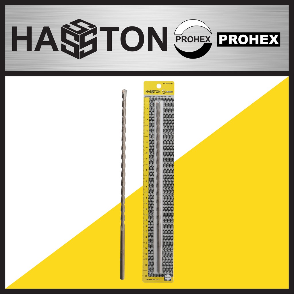 

HASSTON 6mm Mata Bor Beton Panjang (0242-060)