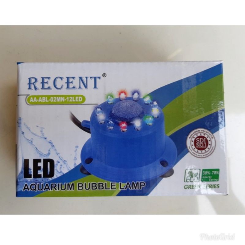 Lampu aquarium 12 Led - Lampu plus gelembung aerator

