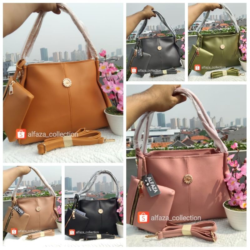 ALFAZA Tas HOBO Wanita TAS TOTE  Variasi Dompet ukuran T23xP29xL10