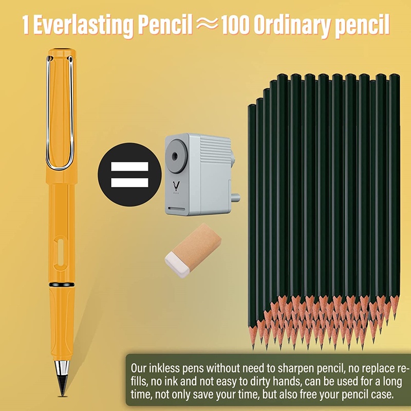 Pensil Gambar / Tulis Portable Bisa Dihapus Warna Acak