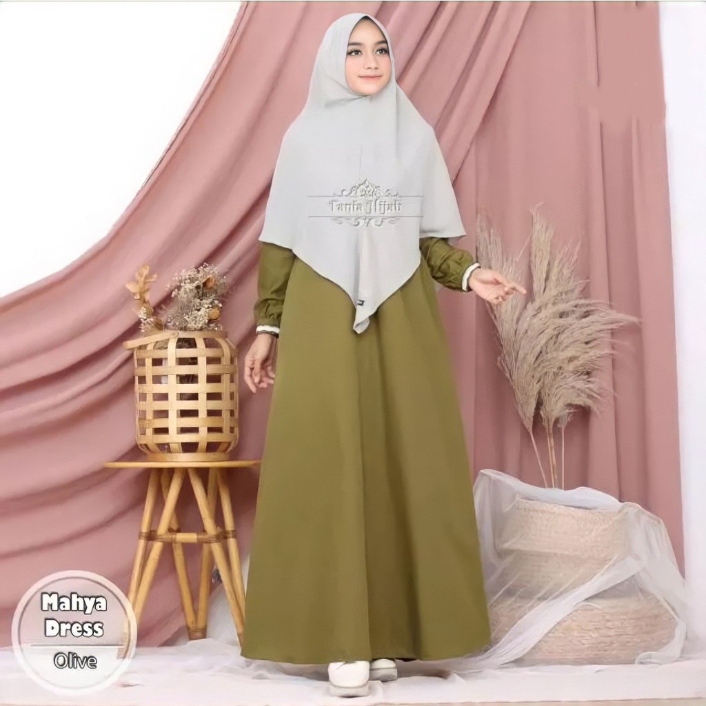 Gamis Polos Maxi Toyobo Jumbo Premium Model Kekinian Muslimah Murah