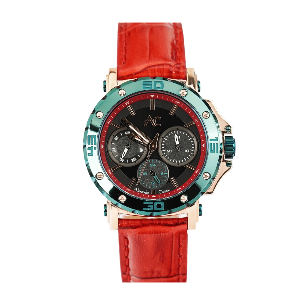 Jam Tangan Wanita ALEXANDRE CHRISTIE AC 9205 BFLRNBA Kulit ORIGINAL AC COLLECTION