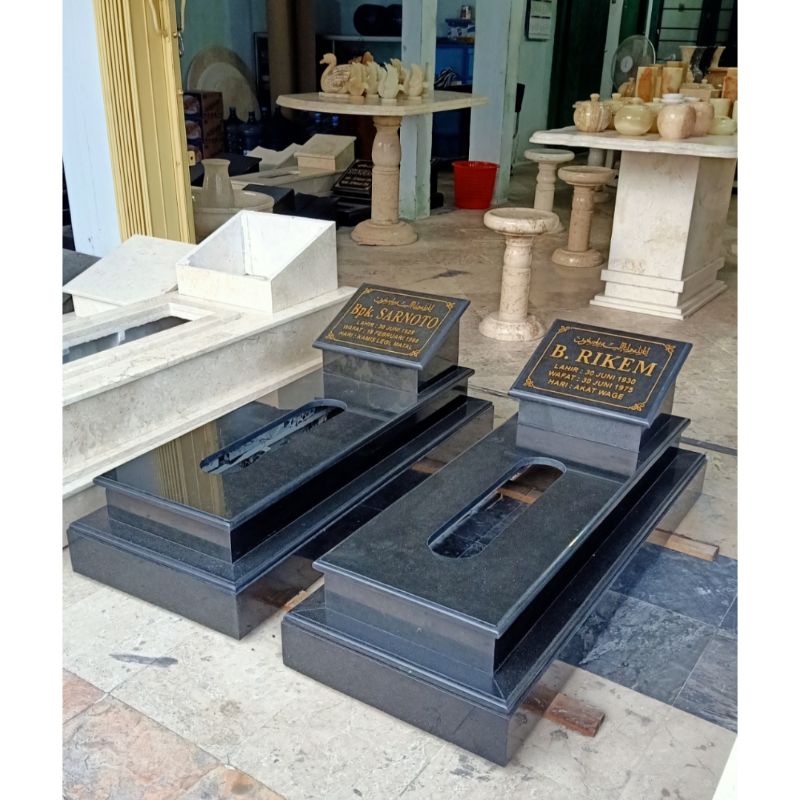 Kijing Makam Anak / Bayi Granit Hitam Asli Batu Alam Kwalitas Terbaik ( bisa custom )
