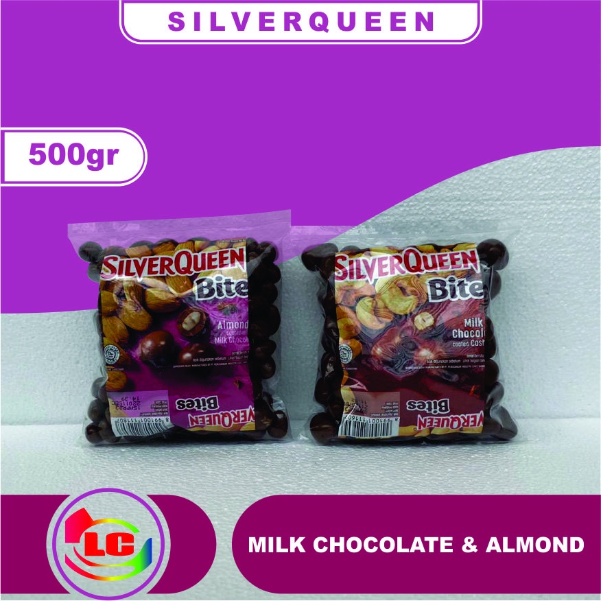 Coklat silverqueen Bites milk Chocholate mede 500gr