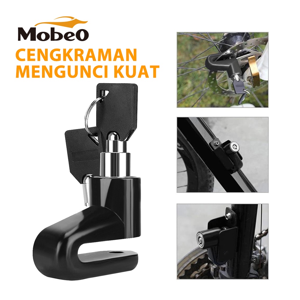 Mobeo - Gembok Cakram Kunci Gembok Sepeda dan Motor Motor Lock-8