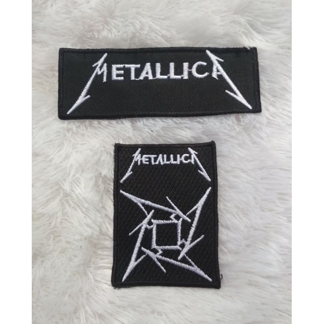 Emblem Patch Bordir Metalica Set 2 pcs