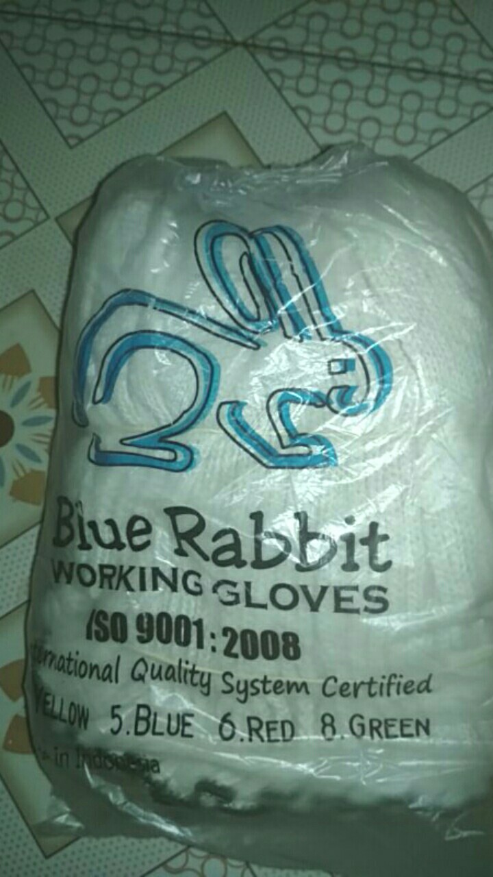 Working Gloves 8b Green - Sarung Tangan Kerja Industri Benang 8 Hijau