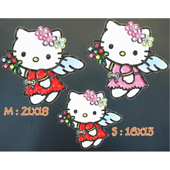 

Stiker Hello Kitty angel 2 ukuran M dan S / Stiker Hello Kitty unik / baru, Stiker Hello Kitty lucu