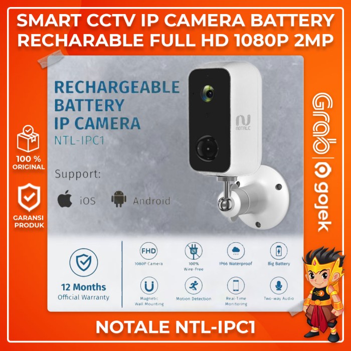 NOTALE CCTV Smart IP Kamera NTL IPC1 Full HD 1080P Indoor / Outdoor
