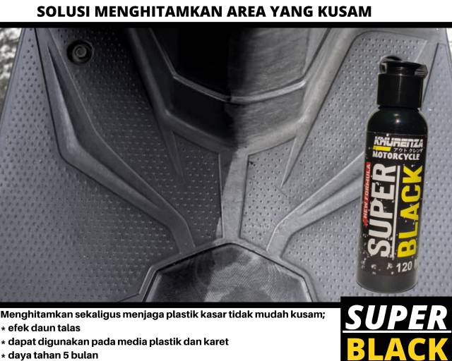 Penghitam motor penghitam body motor bodi kasar doff dasboard permanen terbaik  murah SUPER BLACK