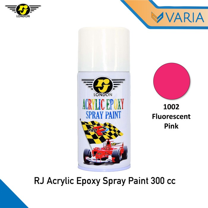 Cat RJ London Acrylic Epoxy Spray Paint 300 cc Fluorescent Pink 1002