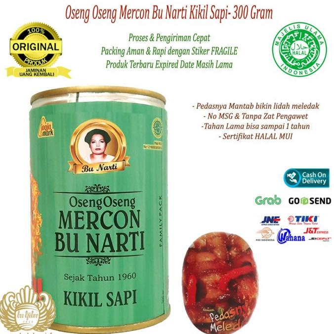 

[COD] Oseng Oseng Mercon Bu Narti Kikil Sapi - 300Gram [COD]