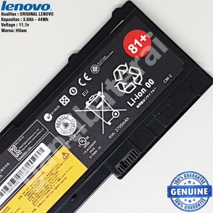 Baterai Lenovo Thinkpad T420S T420Si T430S T430Si