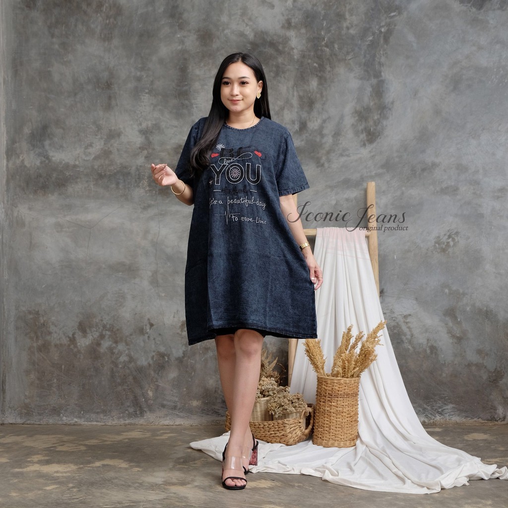 DENIM DRESS SUPER JUMBO LD 120CM