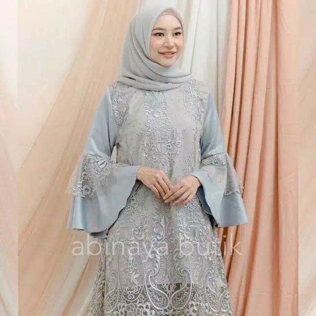 [PRELOVED] MIKA ROYAL LIGHT STEEL BY ABINAYA BUTIK