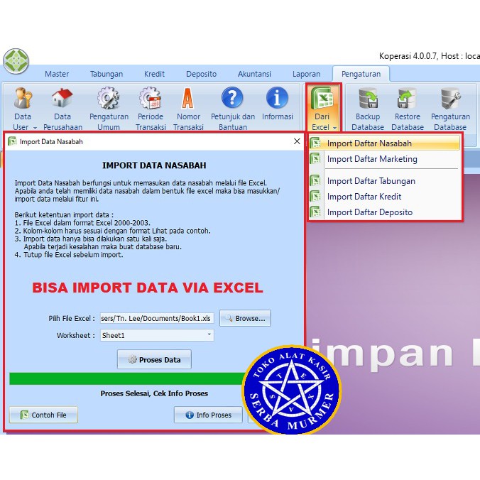 Software program aplikasi koperasi simpan pinjam lengkap mudah full versi