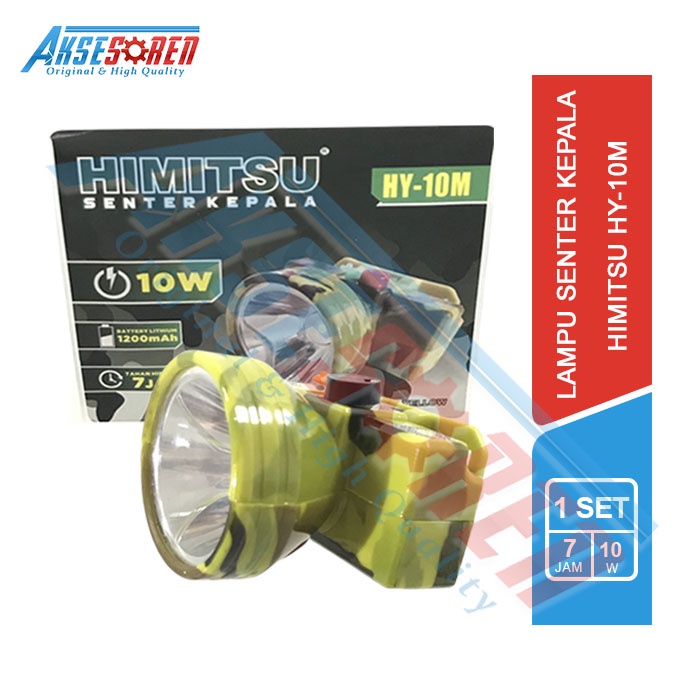 Senter Kepala Himitsu 10 Watt / Lampu / Senter / Lampu Emergency / Led HY-10M