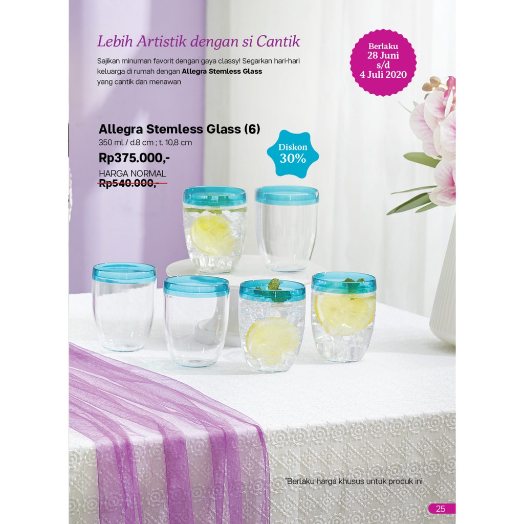 Allegra Stemless Glass