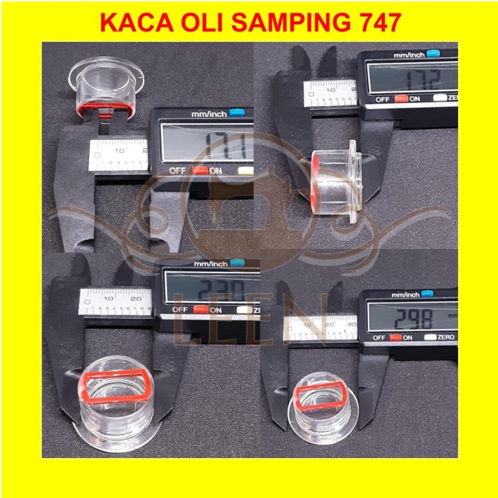 Kaca Oli Samping 747 Kaca Kontrol Minyak Obras KT74 Siruba 700F LEEN