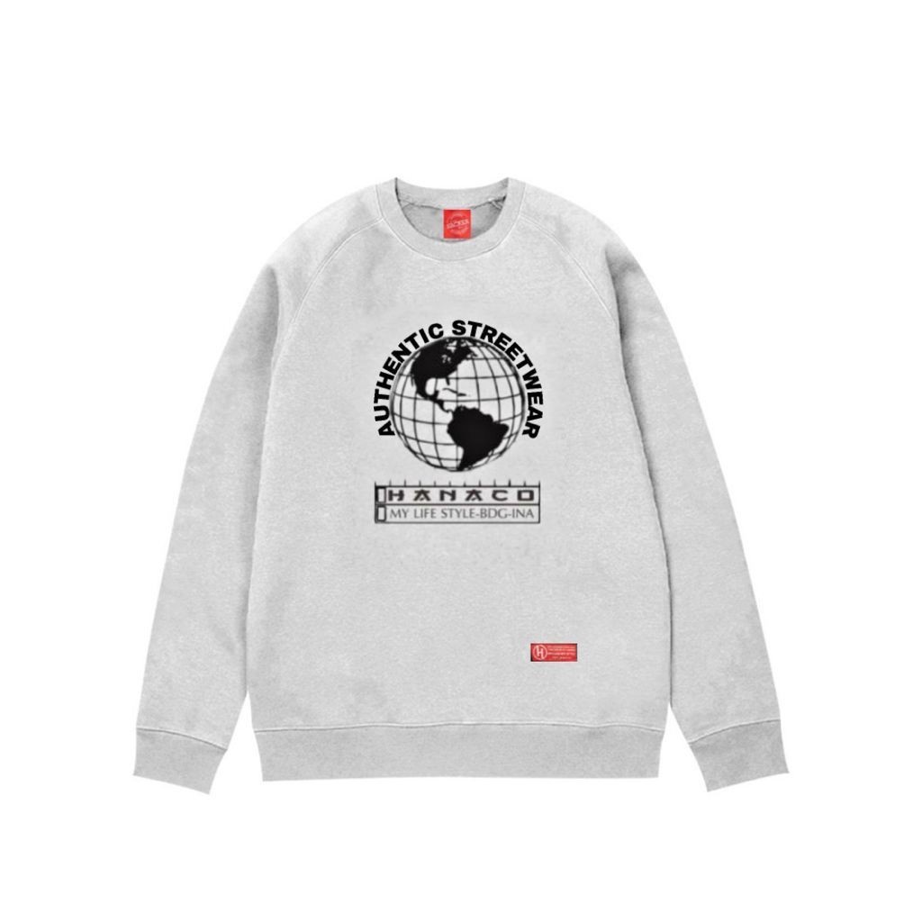 Sweater Pria Distro Original - Crewneck White Unisex Polo Bear Distro  - Crewneck Money talk-No.4