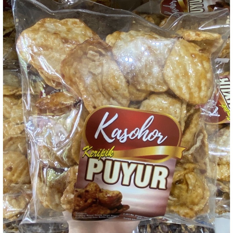 

Cemilan keripik puyur manis