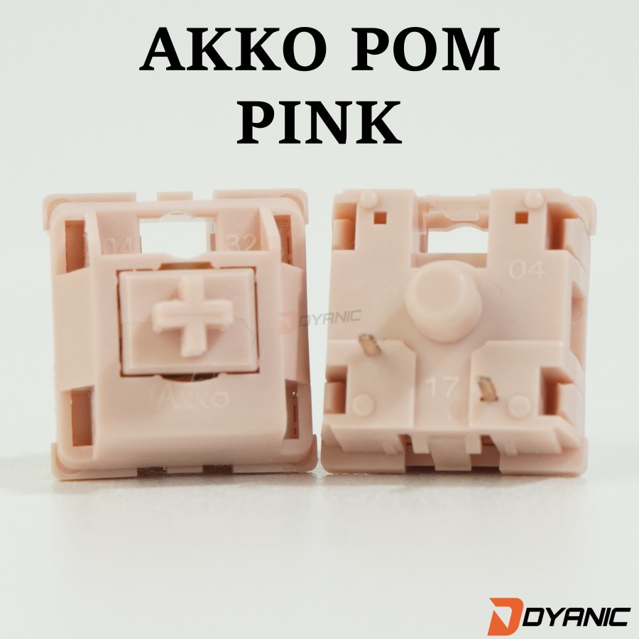 AKKO POM PINK MECHANICAL SWITCH ( Linear - Plate Mount )