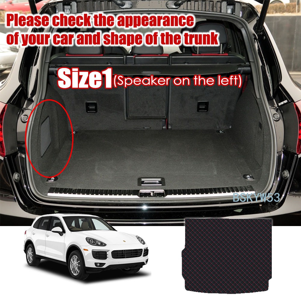 Matras Bagasi Mobil Bahan Kulit Untuk Porsche Cayenne 92A 2011 2012 2013 2014 2015-2017