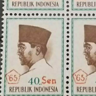 

Prangko CONEFO sukarno rp10 tahun 1965 blok 4 MINT