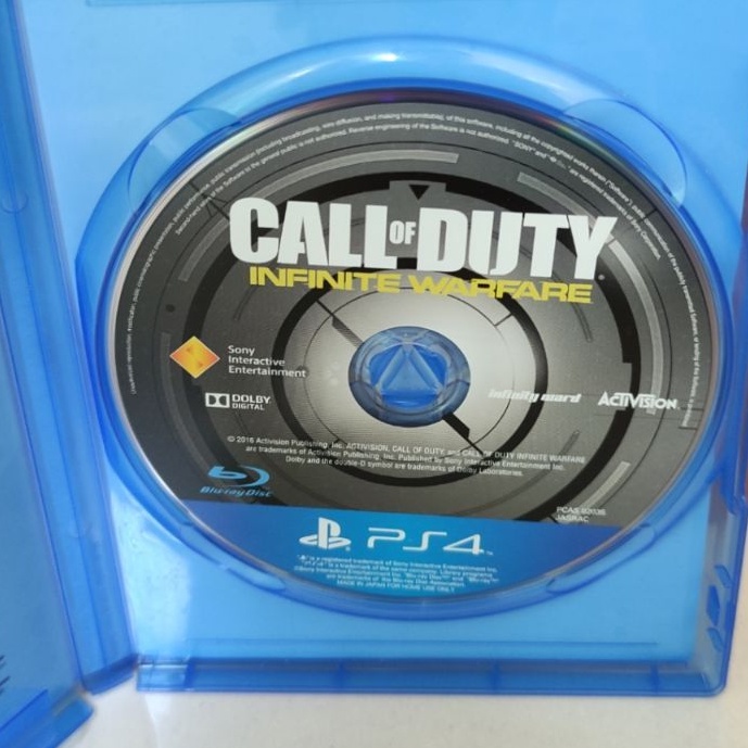 Call Of Duty Infinite Warfare PS4 Kaset Callofduty COD Infinit Warfare Playstation PS 4 5 CD BD Game Games Perang Tembak Modern black ops dutty infinit Region 3 Asia Games Ps4 Ps5 Reg 3 ww2 world war cold war mainan anak