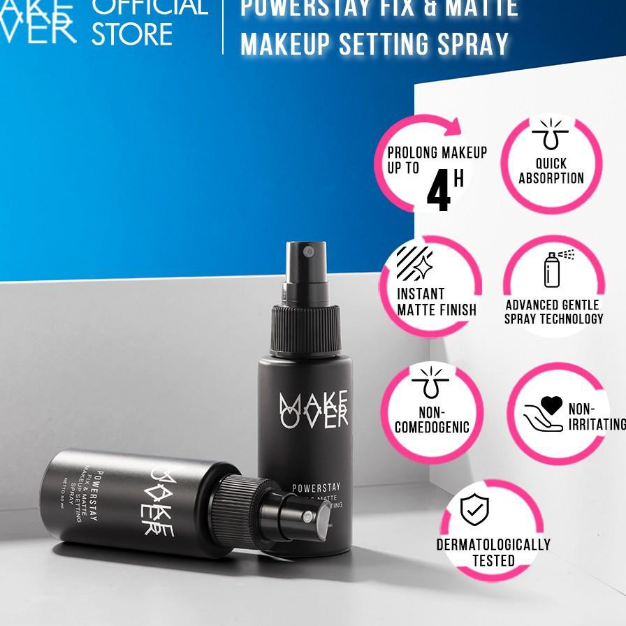 MAKE OVER POWERSTAY FIX &amp; MATTE MAKEUP SETTING SPRAY 50 ML