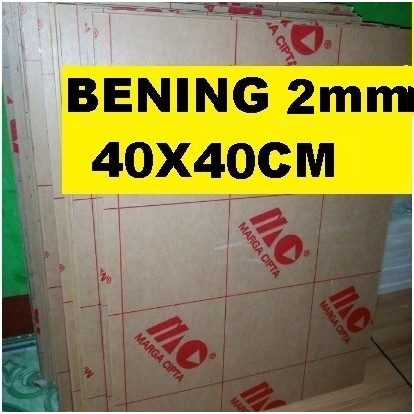 

Acrylic - Akrilik - Bening merk MARGA CIPTA tebal 2mm ukuran 40x40cm