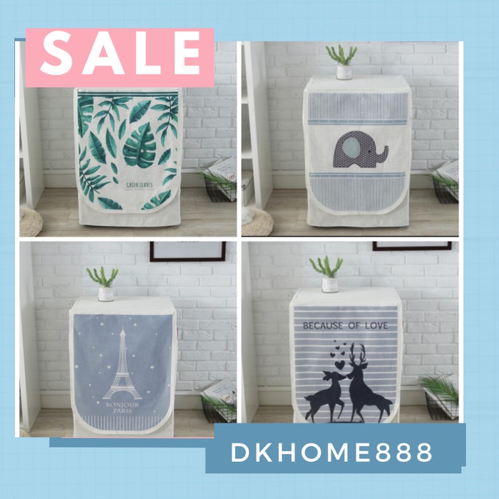 Penutup Mesin Cuci - Cover Mesin Cuci Buka Depan / Sarung Mesin Cuci Buka Depan Premium