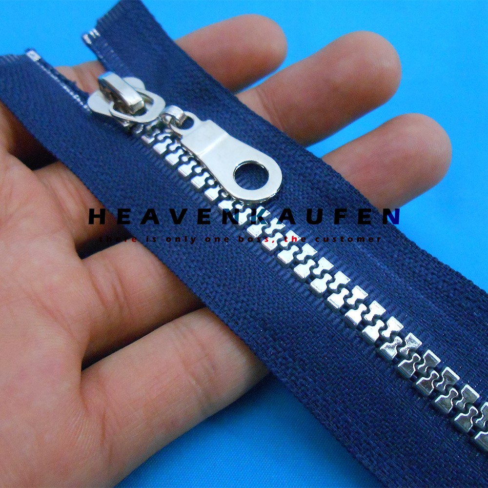 Resleting Zipper Sleting Retsleting Ritsleting 50 cm Gigi Vislon Silver