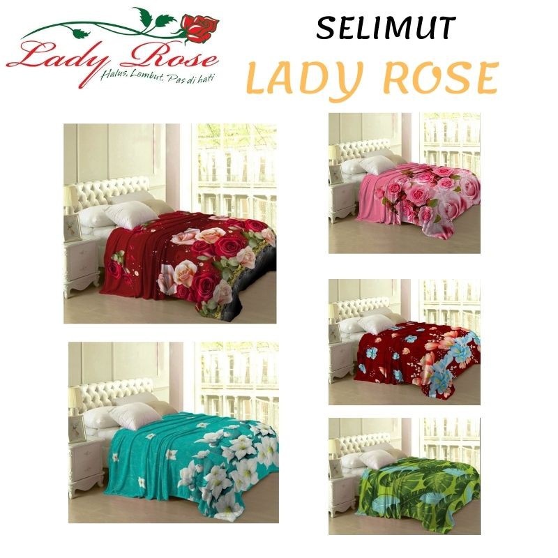 SIAP KIRIM  Rc LADY ROSE SELIMUT BULU ukuran jumbo 160x200 by internal group